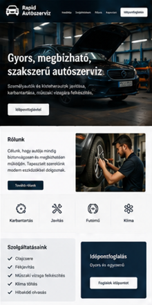 Weboldal referencia 4: kisvállalkozói honlap