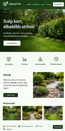 Weboldal referencia 6: kisvállalkozói honlap