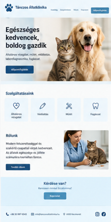Weboldal referencia 7: kisvállalkozói honlap