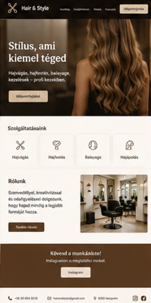 Weboldal referencia 9: kisvállalkozói honlap