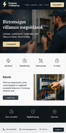 Weboldal referencia 10: kisvállalkozói honlap